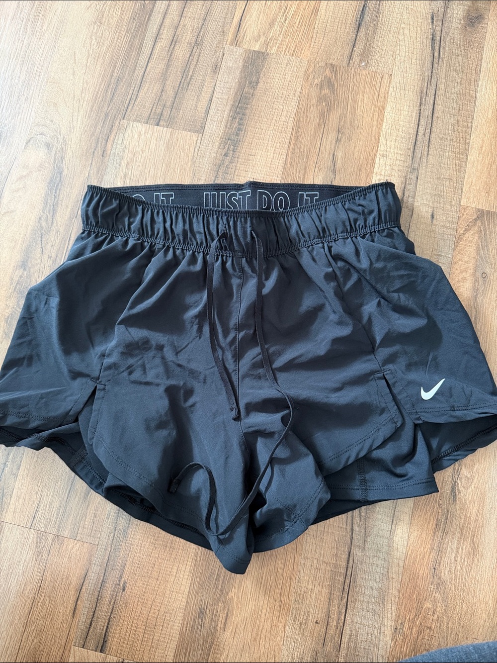 Nike Black Women’s Athletic Shorts with Built-In Brief